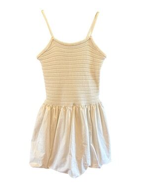 Forever 21 Cream Crochet Bodice Sundress